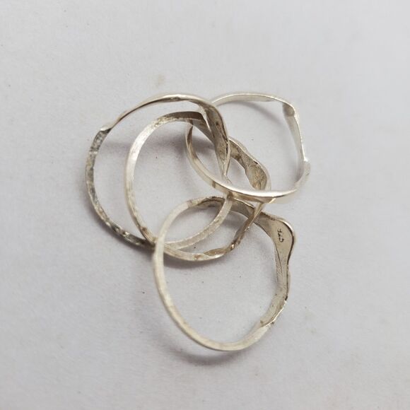 Sterling Silver Size 6.25 Puzzle Ring - Picture 2 of 4